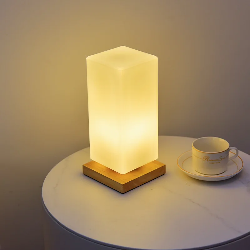 Nordic decorative vase lamp bedroom creative simple romantic warm nightlight glass bedside lamp