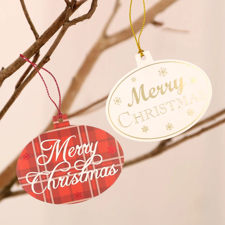 Christmas Hanging Tags Gift Tags with String String Xmas Present Labels for DIY Xmas Holiday Present Christmas G