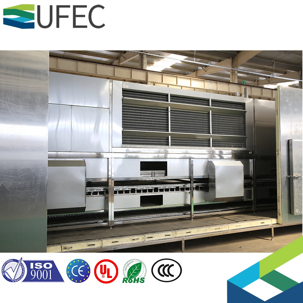 automatic blast tunnel quick freezer tunnel blast freezer iqf machine strawberries