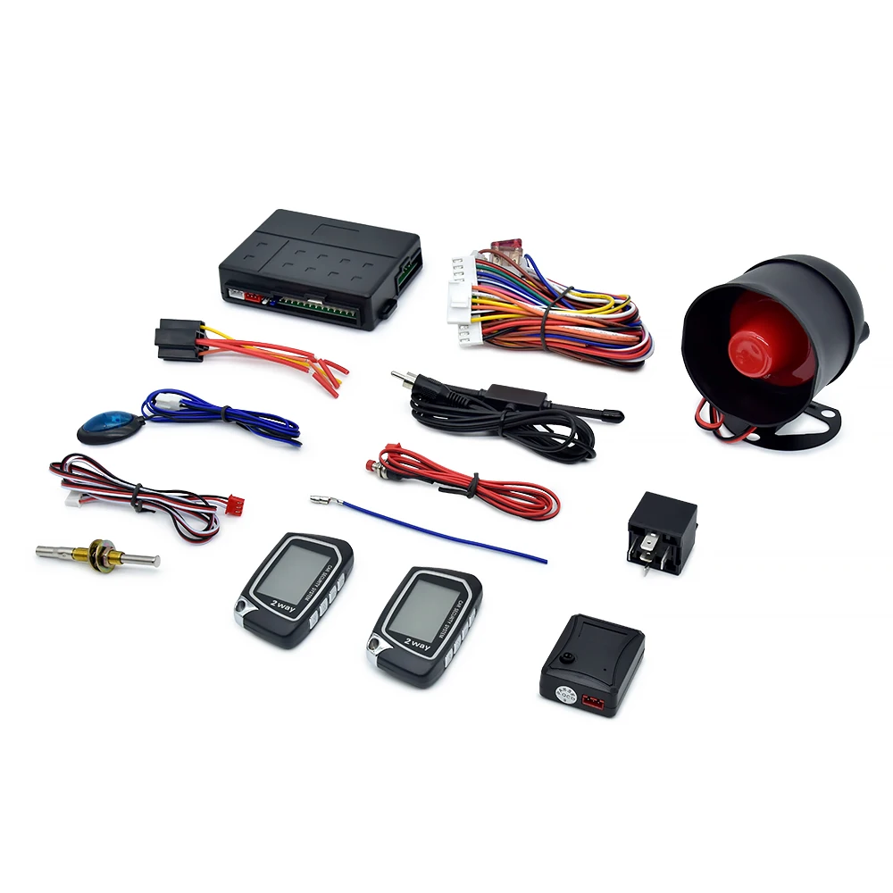 High Quality special pke Auto guard Remote Engine Start Two way LCD super remote selection 2 way Car Alarm System