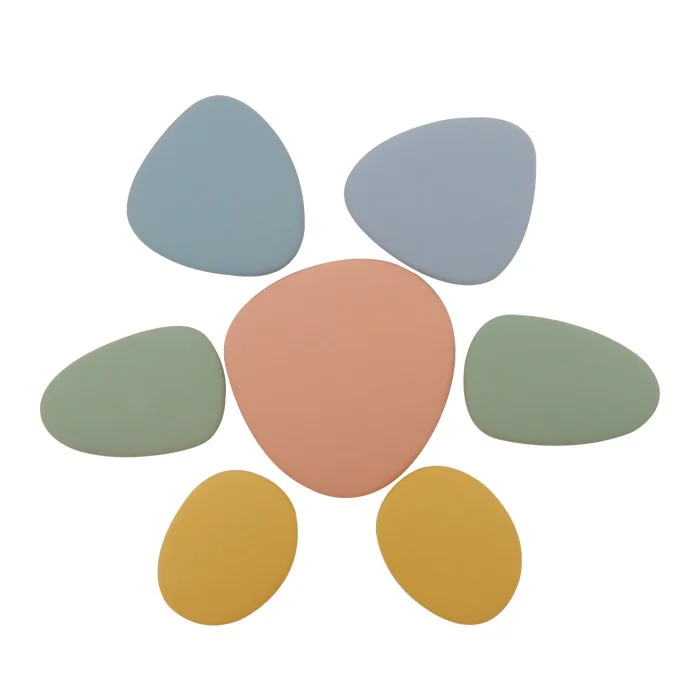 Stacking Pastel Pebbles Learning Games For Kids silicone Toys For Kids Children Preschool Learning Toys