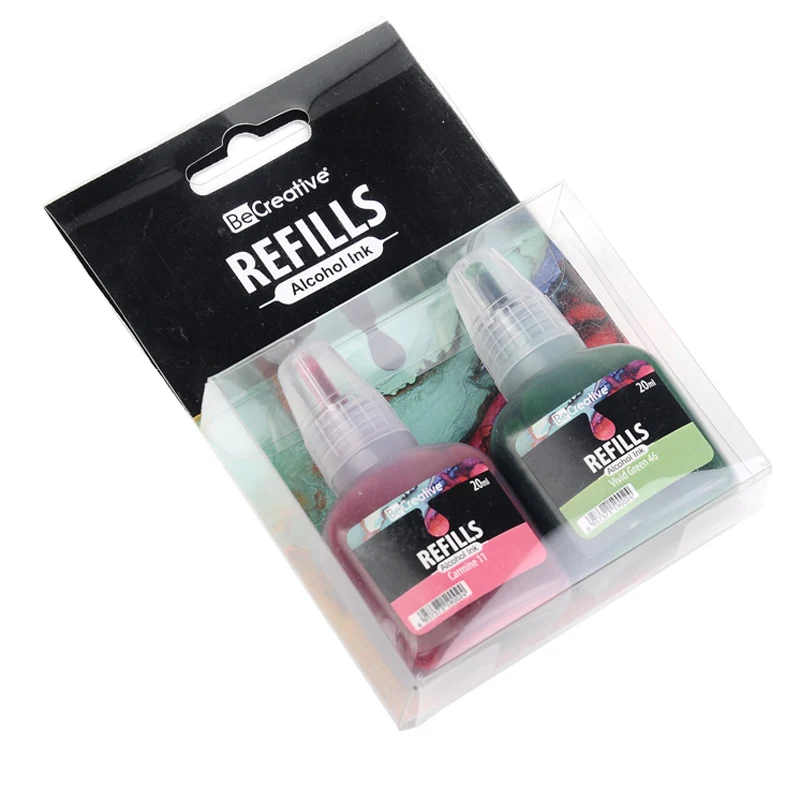 White glow alcohol based printing ink  blenders 12pcs set for epoxy resin