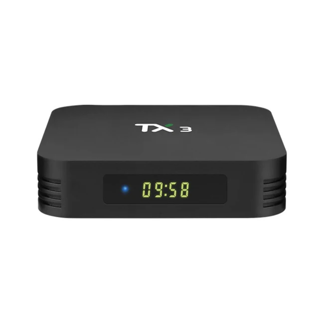 TANIX Quad Core Android 9.0 dual wifi STB 4K Media Player 4+32gb amlogic s905x3 TX3 ott tv box support youtube