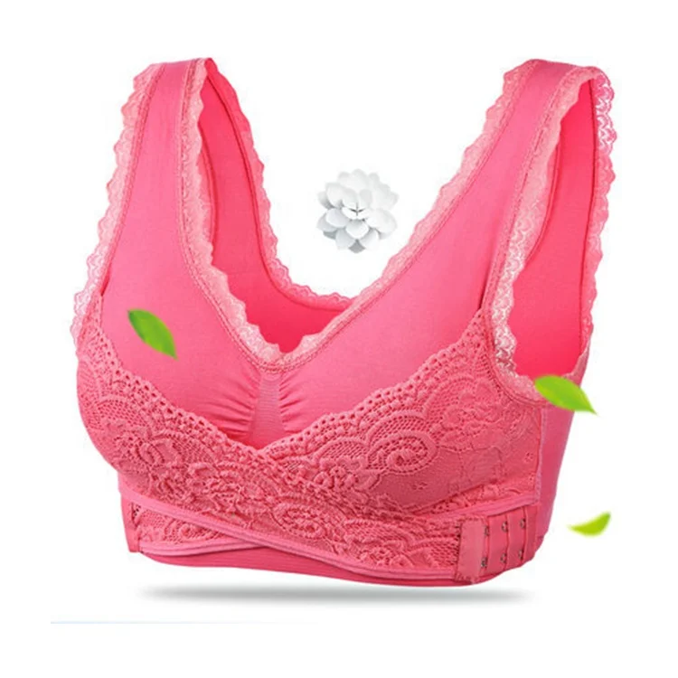 
1925 Ladies Seamless Wireless Push Up Running Yoga Plus Size Gathered Cross Front Side Buckle Lace Sports Bra 