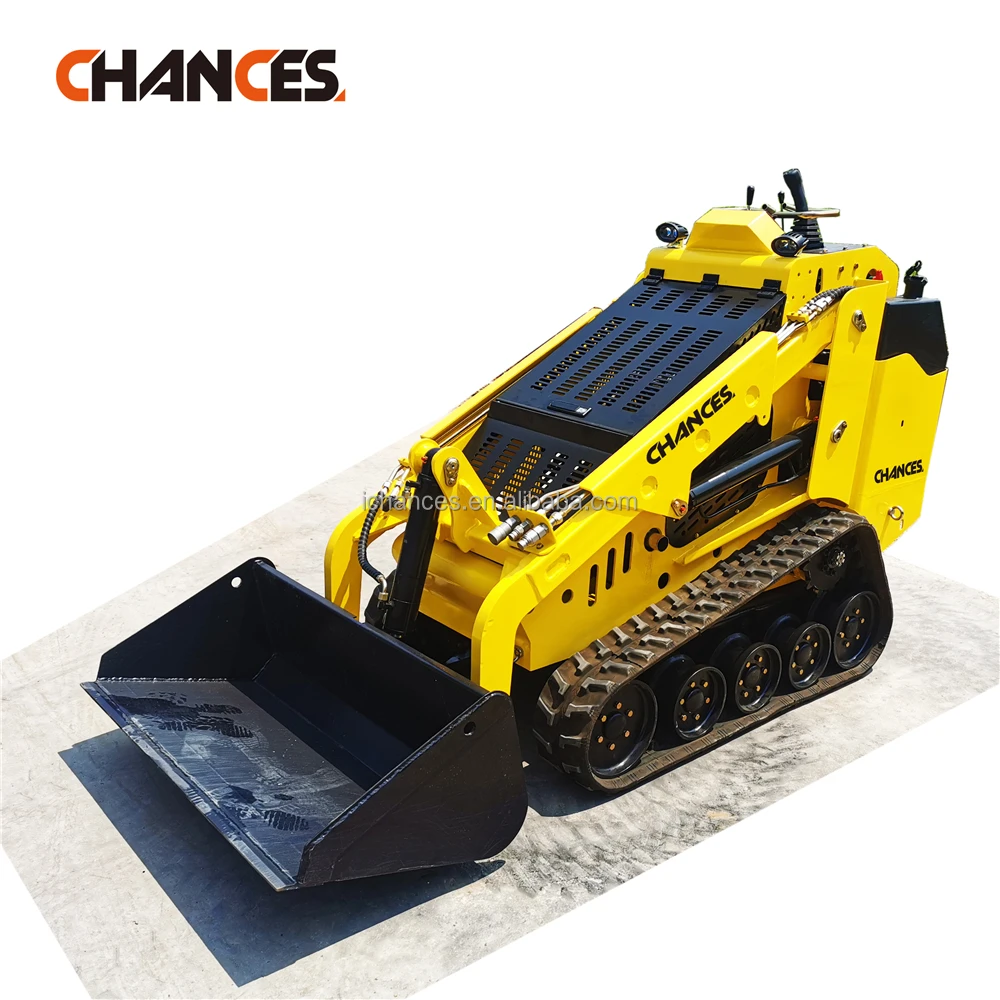 Mini skid steer loader with Perkins diesel engine hydraulic servo joysticks control EPA Diesel power directly from factory