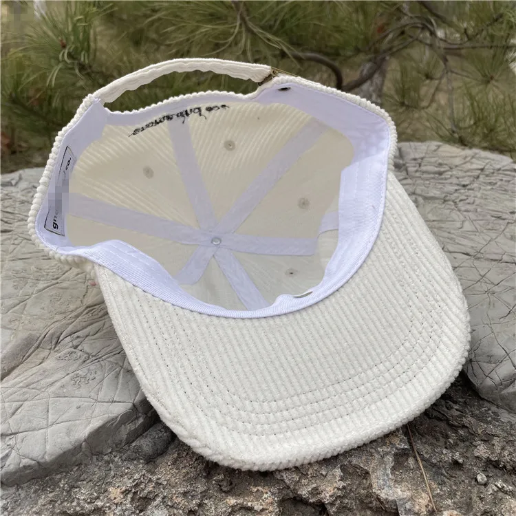 На заказ Низкопрофильная 6-панельная Вельветовая шляпа для папы с вышитым логотипом маленькая кривая Кепка неструктурированная