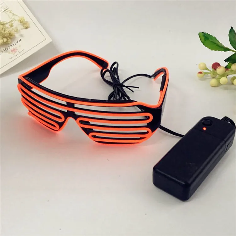 
2020 party multicolor led glow glasses light up LED glasses toys decorative mask 