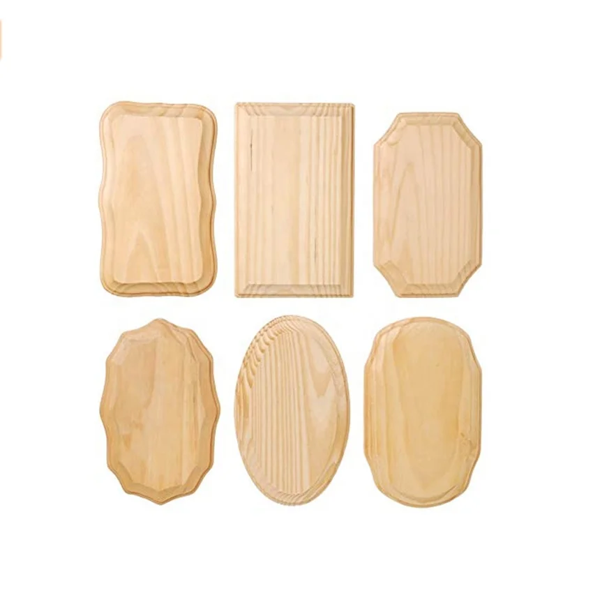 unfinished wooden blank plaque laser engraved wooden diy craft/wooden sign board