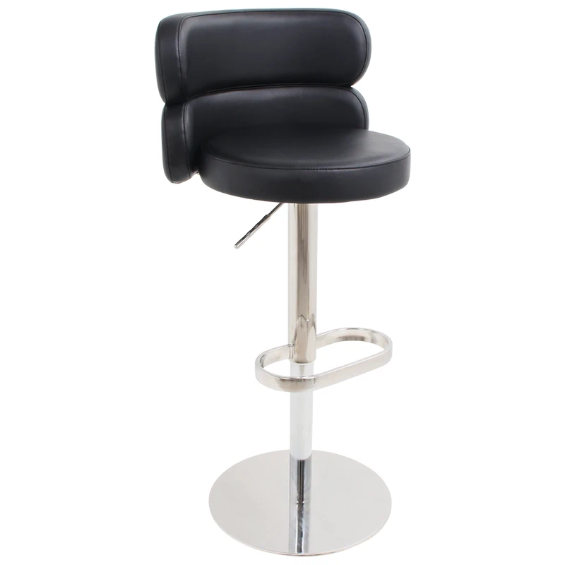 Cheap PU Barstool Swivel bar stool chair adjustable footrest swivel chair bar stool