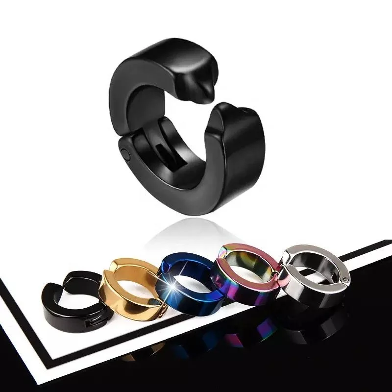 Fashion Magnet Earrings Women Clip On Earrings Non Pierced Hip Hop Punk Men Clip On Earrings