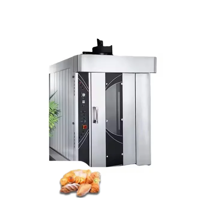 High Quality Gas 64 Trays Hot Air Rotary Oven Bakery Oven Hot Rotating Furnace