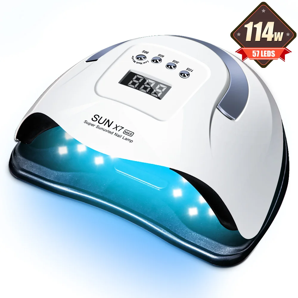 220w Светодиодная УФ-лампа для сушки гель-лака ногтей маникюр лампы Горячая Сушилка отверждения геля с датчик ЖК-дисплеи светодиодные маникюрный салон красоты