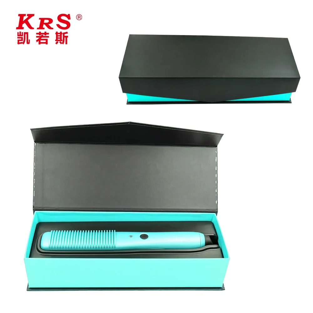 Hot sale PTC Heating hair straightener Brush electric hair straightener comb