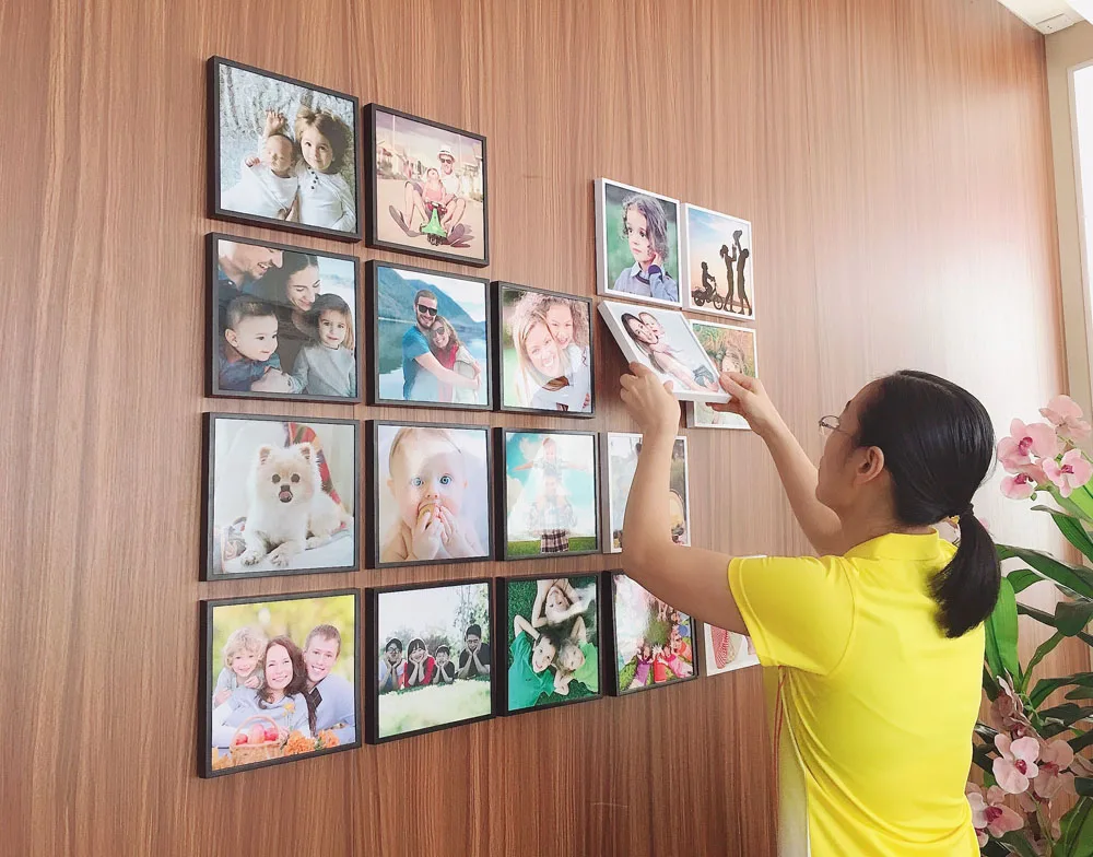 Wholesale Wall Art Home Decor Display Funny 20X20 Lightweight Wall Picture Frame 8X8 Gift Box Square Photo Frame