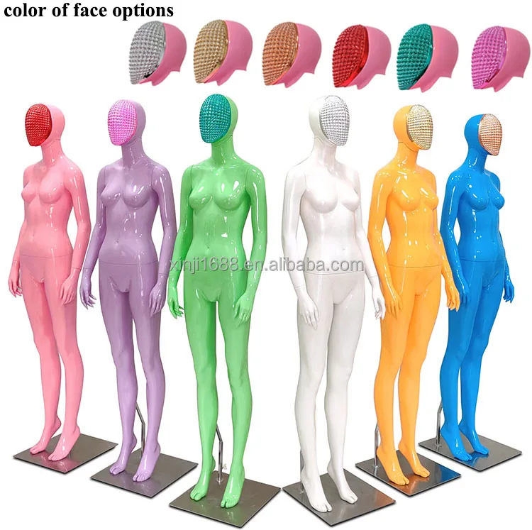 XINJI bright color fashionable full body pink female model display window high-end clothing display full-body women mannequins