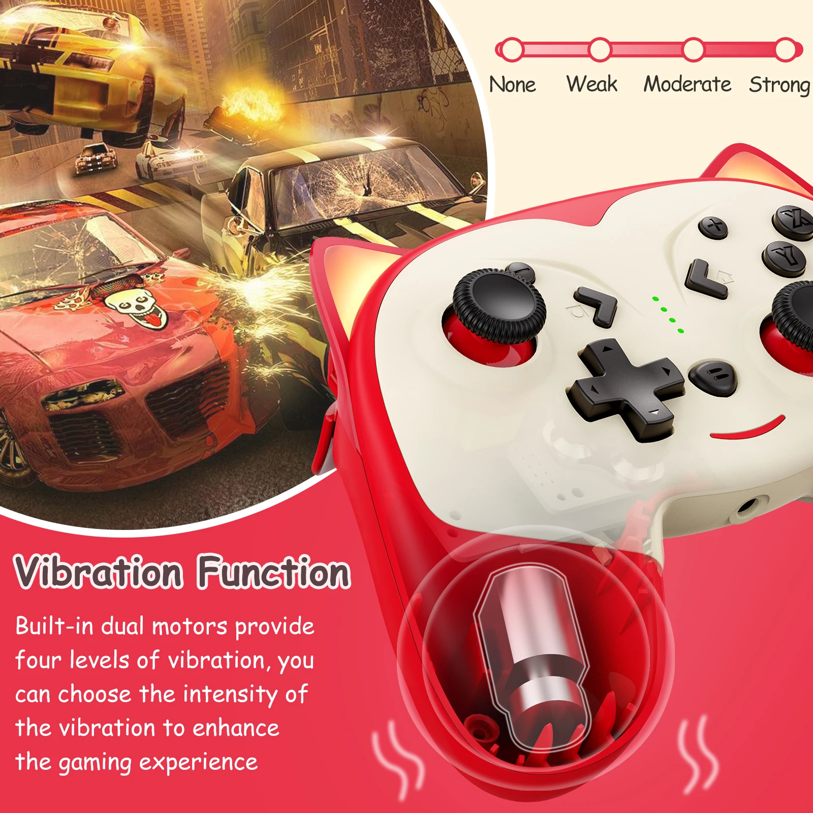 Wireless Pro Controller Console cute gamepad with wake-up function for Switch/Lite