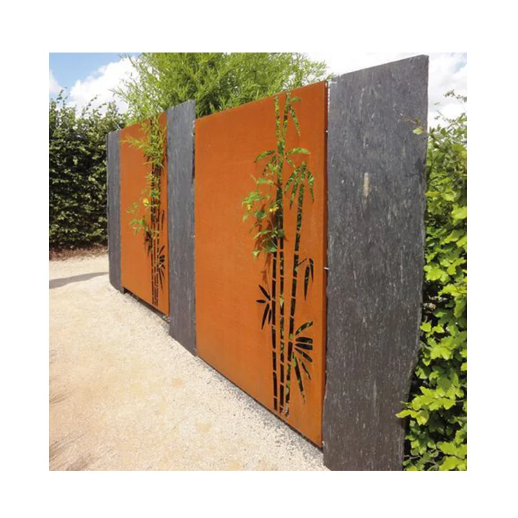 Custom Garden Decorative Laser Cut Metal Decoration Corten Steel