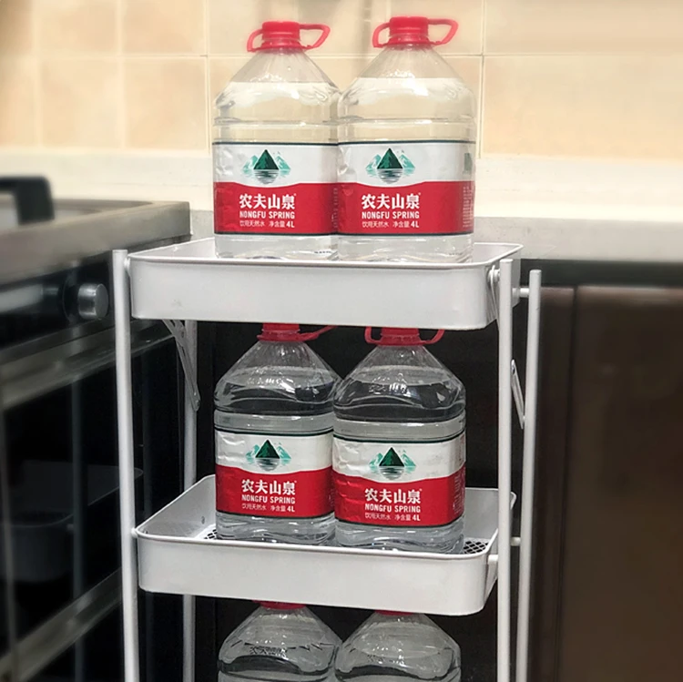 Bathroom 3 tier stainless steel shelves trolley utility storage rolling carts metal kitchen trolley