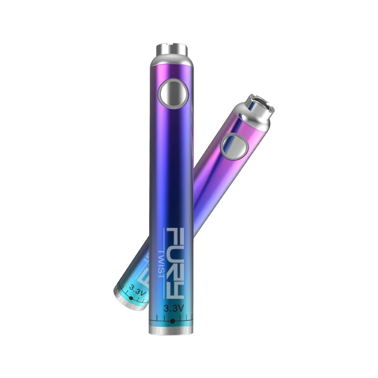 Custom logo vaporizer pen 400mah adjustable voltage bottom twisted 510 cbd vape battery kit