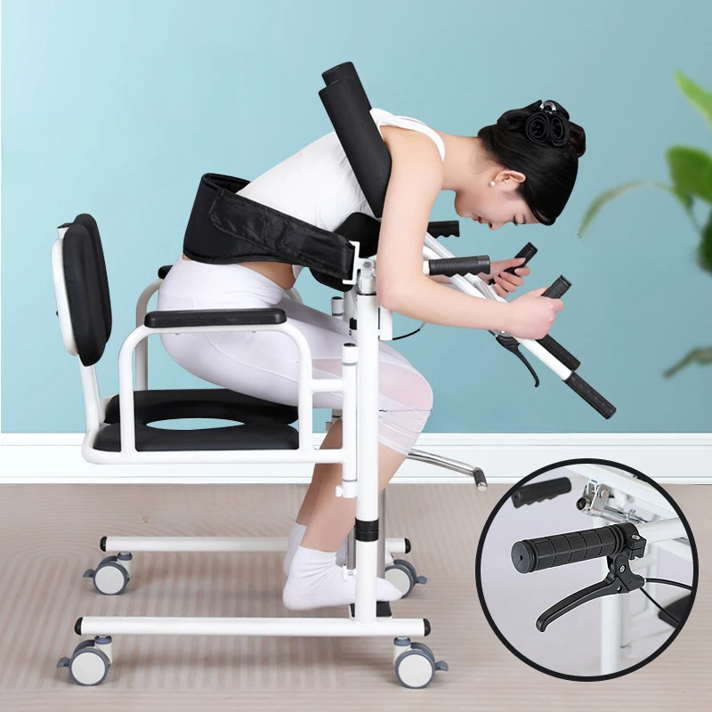 Wholesale Hydraulic Assisted Standing Lifter Transport Chair Bedridden Paralyzed Elderly Care Artifact Walker Rollator