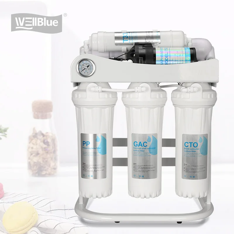 Under Sink Kangen Water Filter 5 stage Reverse osmosis system water purifier  For Family Drinking