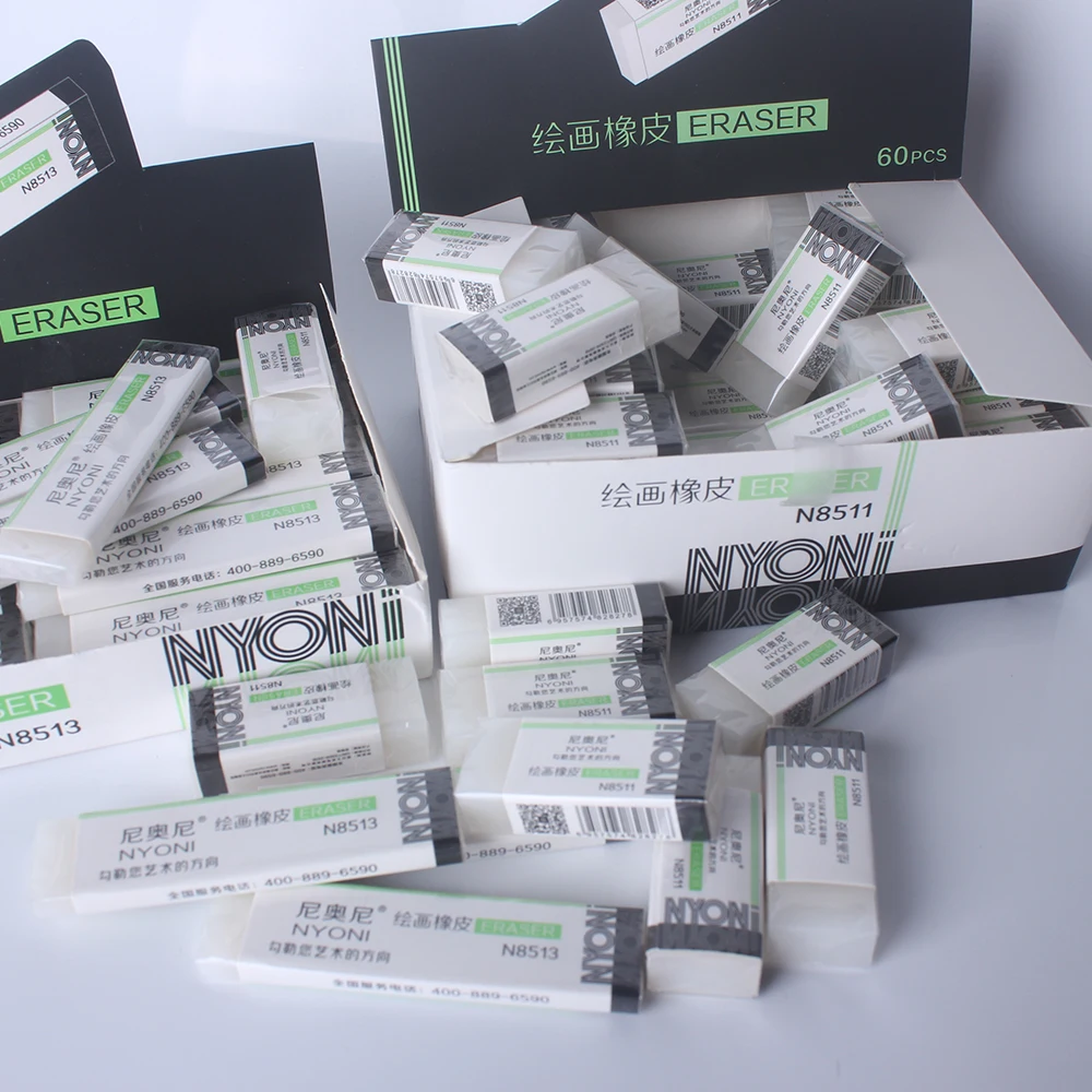 
Fashion custom art drawing rubber pencil eraser 