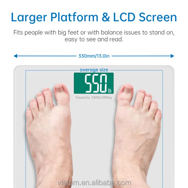 Lepulse S5 550lb Household Anti-Skid Smart Body Weight Scales Bluetooth Bmi Smart Bathroom Scale Body Fat Scale With App