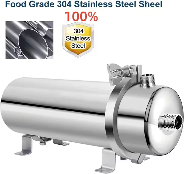 High Flow 2000L Uf Front Water Filter Ultrafiltration Purification System  Household Stainless Steel For Water For Home Use