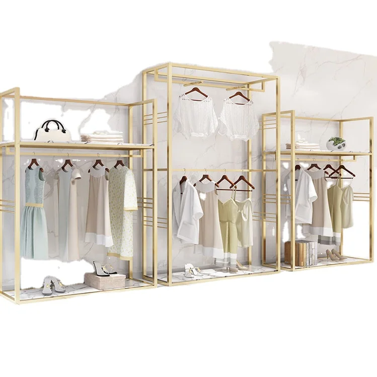 TMJ-784 Custom Retail Store Fixtures Clothing Retail Store Free Standing Standing Display Rack