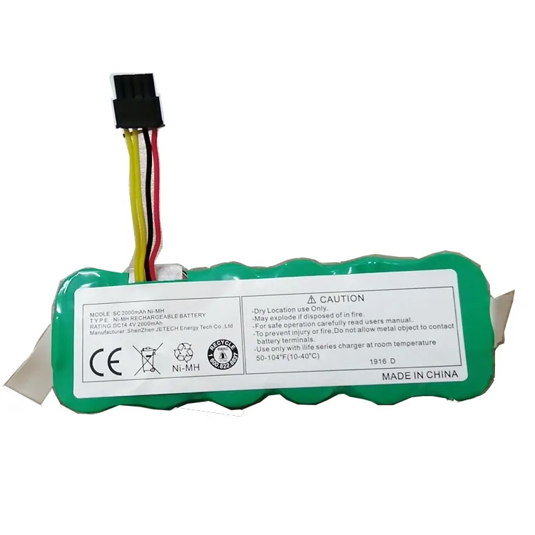 Custom 14voltage batterie nimh ni mh 1800mAh 2000mAh 2400mAh 2500mAh  sc battery for robot vacuum cleaner