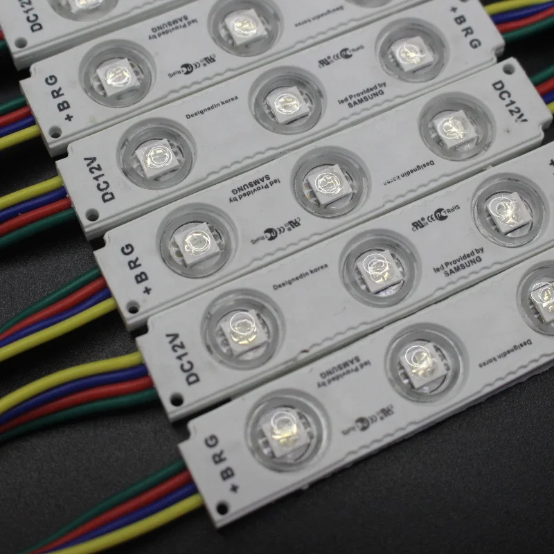 Лучшее качество уличный пиксельный свет 12 В SMD5050 RGB светодиодный экран модуль 3 светодиодов для светодиодного канала письмо