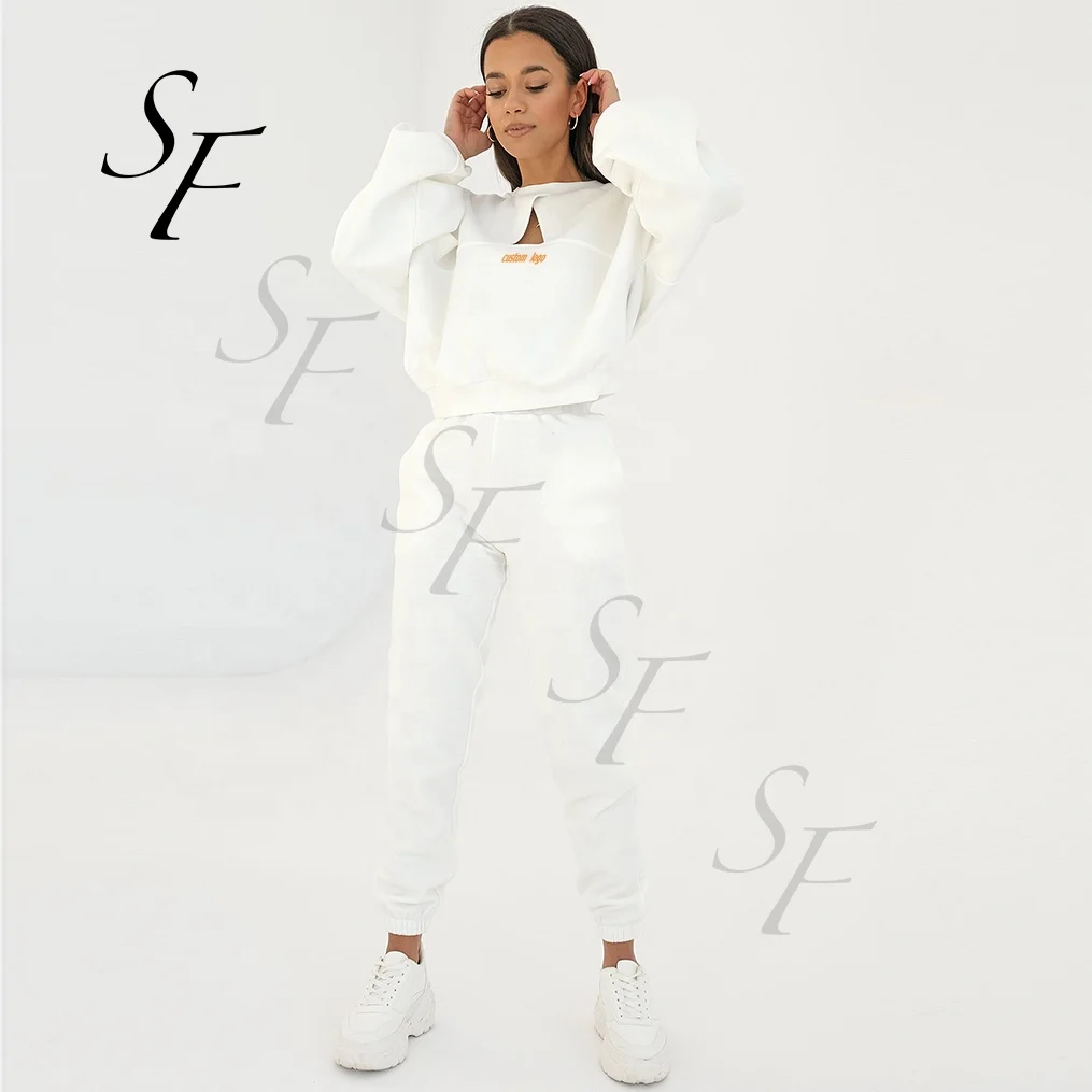 Star Fashion custom wholesale custom logo sweatsuit set women fitness set 2 piece tracksuit women 2022