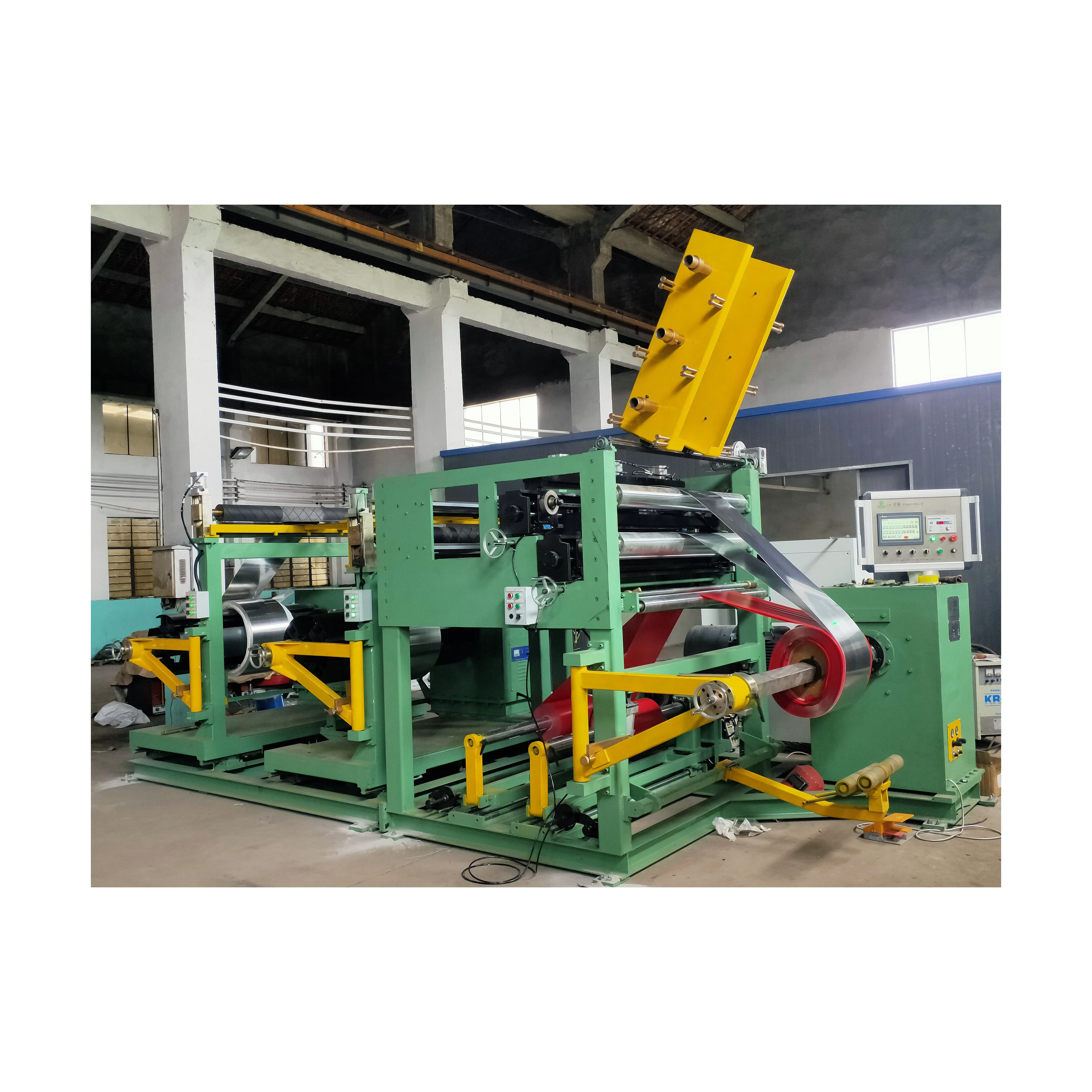 BRJ-600-2 Semi-automatic Good Quality Transformer Low Voltage Coil Winding Machine With Two Uncoiler