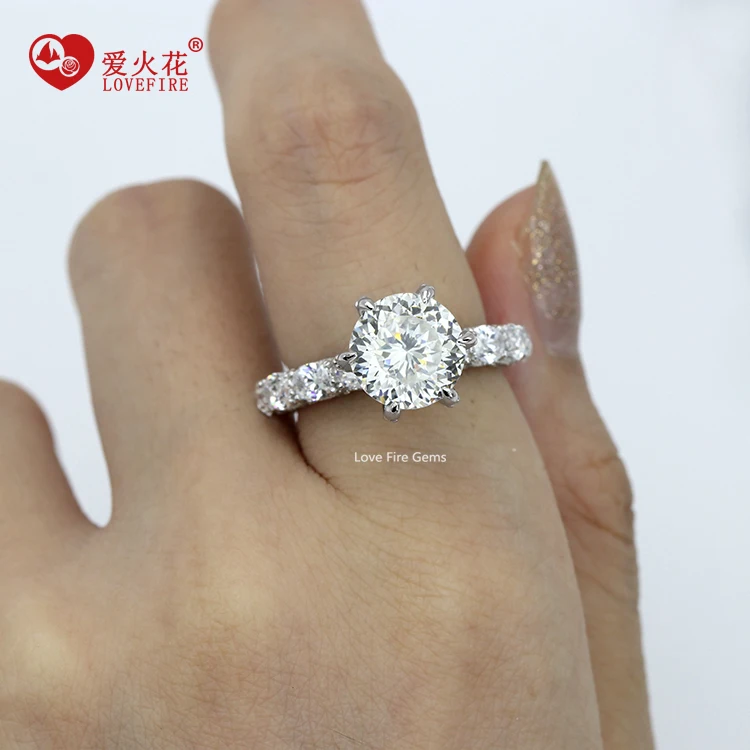 wholesale fine jewelry custom artificial gemstone women engagement 925 sterling silver ring