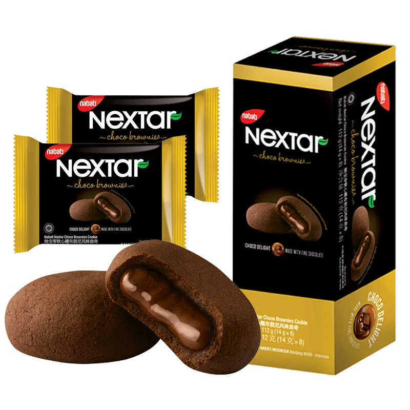 
Nextar Choco Brownies Filled Cookies biscuits cookies 112g 
