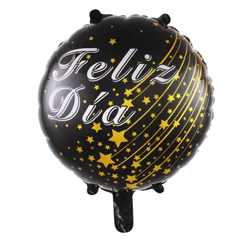 18 Inch Spanish Happy Birthday Foil Balloons Birthday Party Balloon Decorations Feliz Cumpleaos Letter Printing Helium Ballons