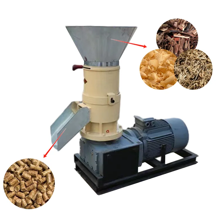 Wood Chip Biomass Warranty Straw Mini Pellet Flat Wood Pellet Mill Die Small Scale Feed Processing Machine