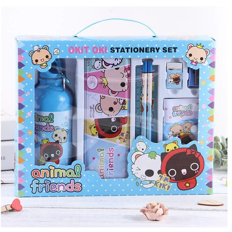 Заводская оптовая продажа, новый детский студенческий подарок, подарочный набор канцелярских принадлежностей, креативный роскошный чайник, канцелярские принадлежности, подарочная коробка