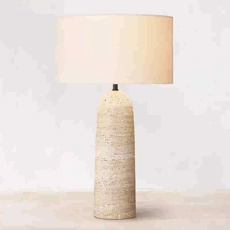 Best Selling Stone Lamps Home Decor Modern Luxury Lamp Marble travertine Table Lamp