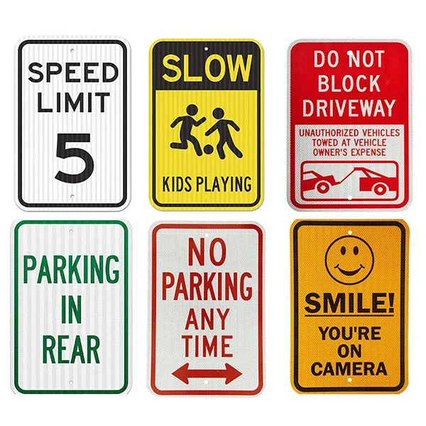 High quality cheap price printed factory traffic road plastic security yard sign
