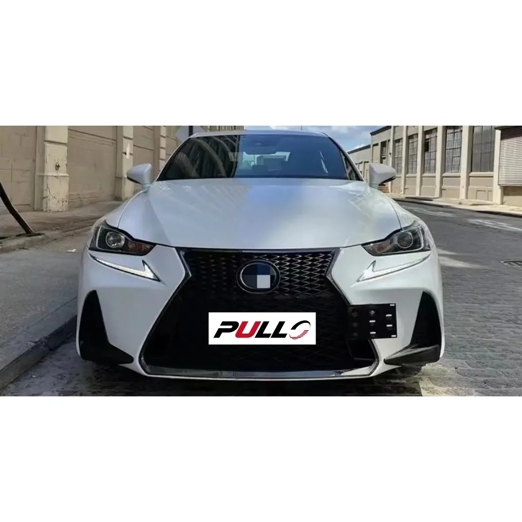 Good price auto bumper for Lexus IS 2017 modified to F-sport model with front bumper assembly with grille and headlight