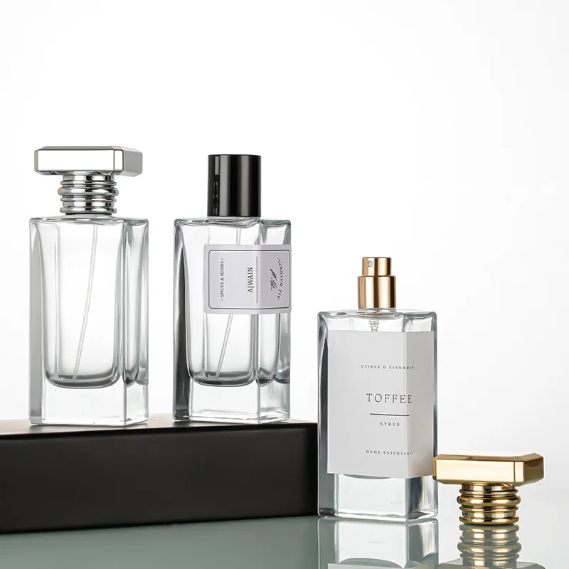 50ml Rectangle Perfume Bottle Glass Bottle for Perfumes