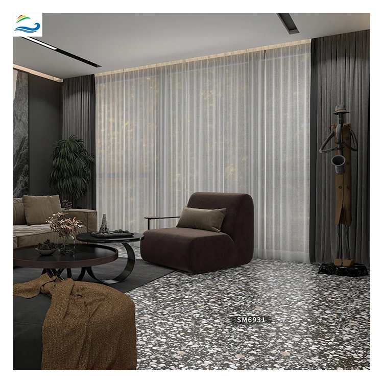 China New Design Modern Cheap Terrazzo Matte Finish Porcelain Floor Tiles 60x60 Bathroom Flooring and Wall Ceramic