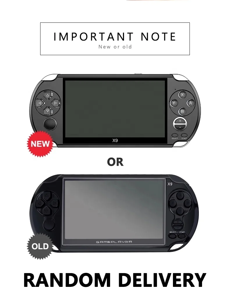 Высокой четкости цифровой 5 1 дюймовый экран дисплея X9 Встроенный 16 Гб переносная портативная игровая консоль проигрыватель по доступной цене