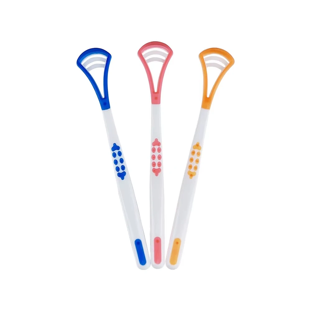Tongue Scraper Cleaner Soft Silicone Tongue Coating Brush Oral Health Clean Brush Mouth Fresh Breath Scraping Easy To Use