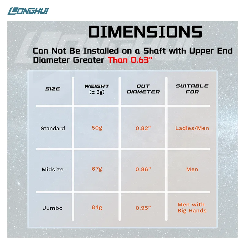 Wholesale Standard /Midsize/Oversize Grips Golf Rubber Anti Slip Full Cord Golf Grips