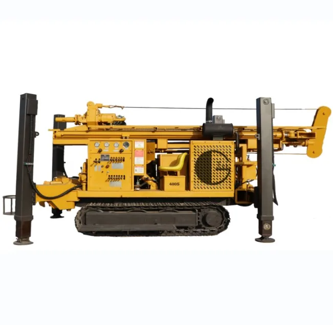 400m Diesel Engine Driven Air Drilling Water Well Crawler Borehole Drill Rig for Drink Water