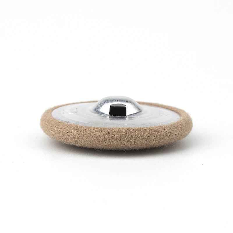 
colorful woolen black fabric covered button for overcoats 