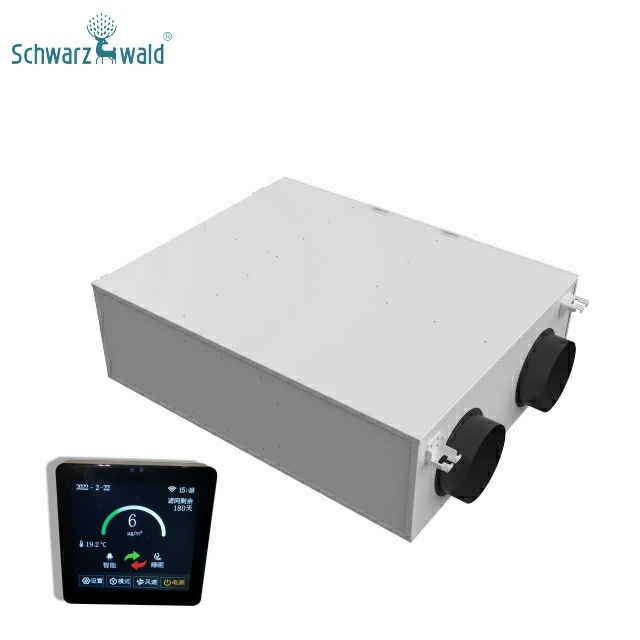 OEM hepa filter smart home central energy recovery duct ventilation system