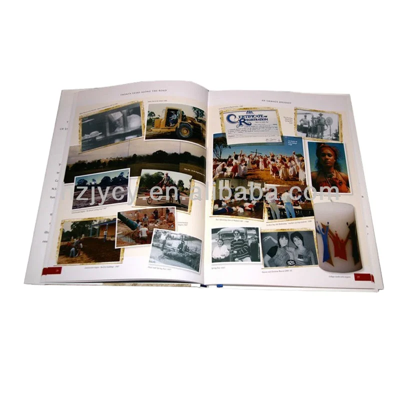 Профессиональный штамп с тиснением в твердом переплете ежегодный школьный ежегодник картонная книга на заказ офсетная печать